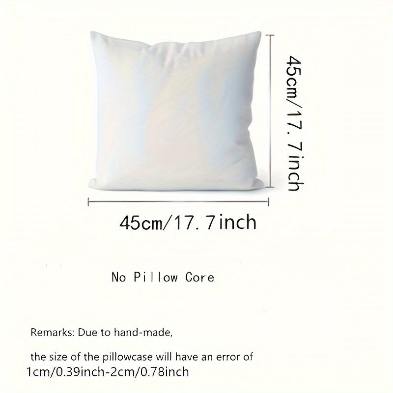 Single-sided Printed Cushion Cover Plant Flower Soft Polyester Fabric Living Room Sofa Bedroom Bedside Decorative Pillowcase