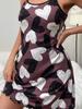 Summer Thin-back Home Wear, Sexy Halter Short Skirt, Heart-shaped Cartoon Cute Printed Pajamas