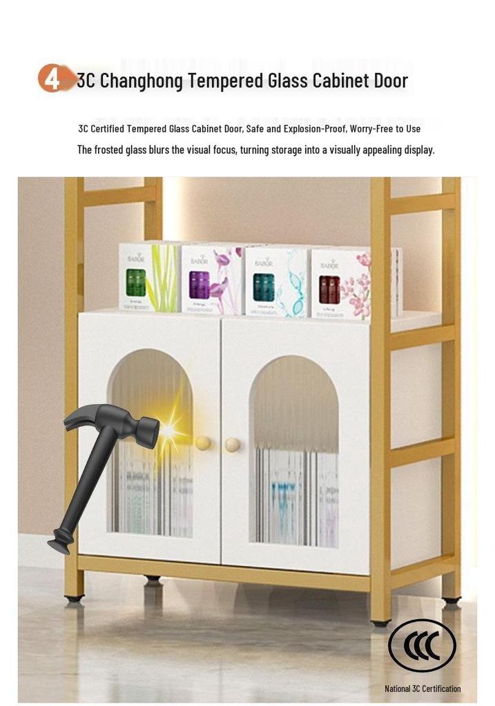 Multi-layer Display Rack for Cosmetics & Nail Salon Storage