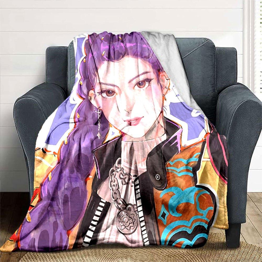 1pc hunter x (21) Blanket Soft Warm Throw for Home, Office, Travel All Season Cozy Bedding Gift, Office Cozy AccessoryB2