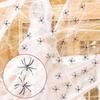 Halloween Decoration - AIMOONSA - 300 G Stretchable White Spider Web - 100 Black Spiders - Indoor/outdoor