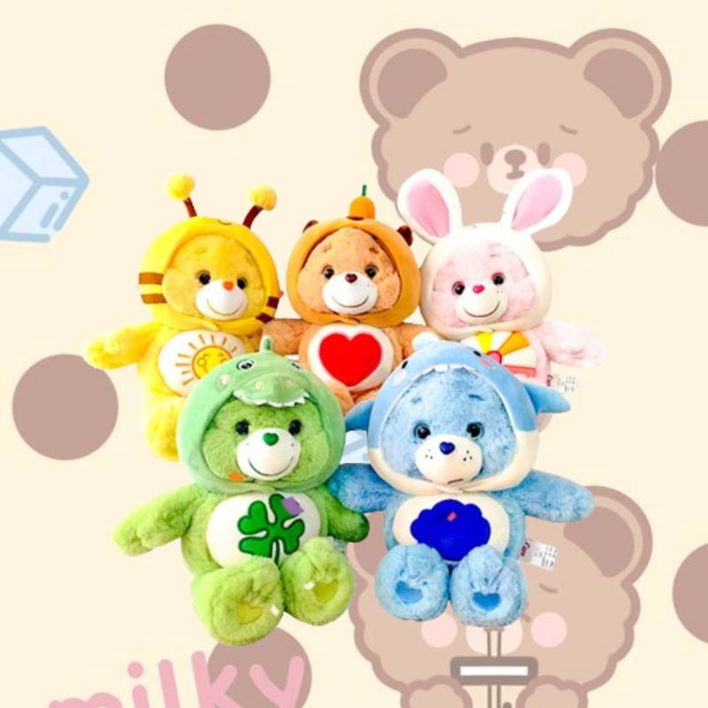 Bears Care Plush Toy Cute Rainbow Bear Soft Stuffed Doll Child Companion Doll