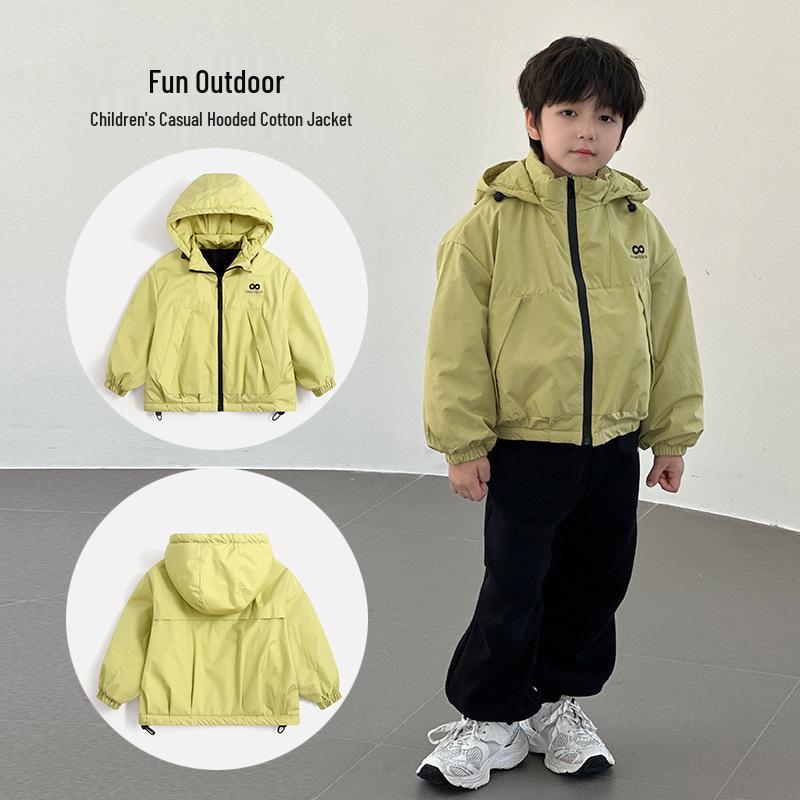 

Детская ветрозащитная куртка с хлопковой подкладкой на 2025 год - Одежда для улицы для мальчиков и девочек 160 cm трава зеленый