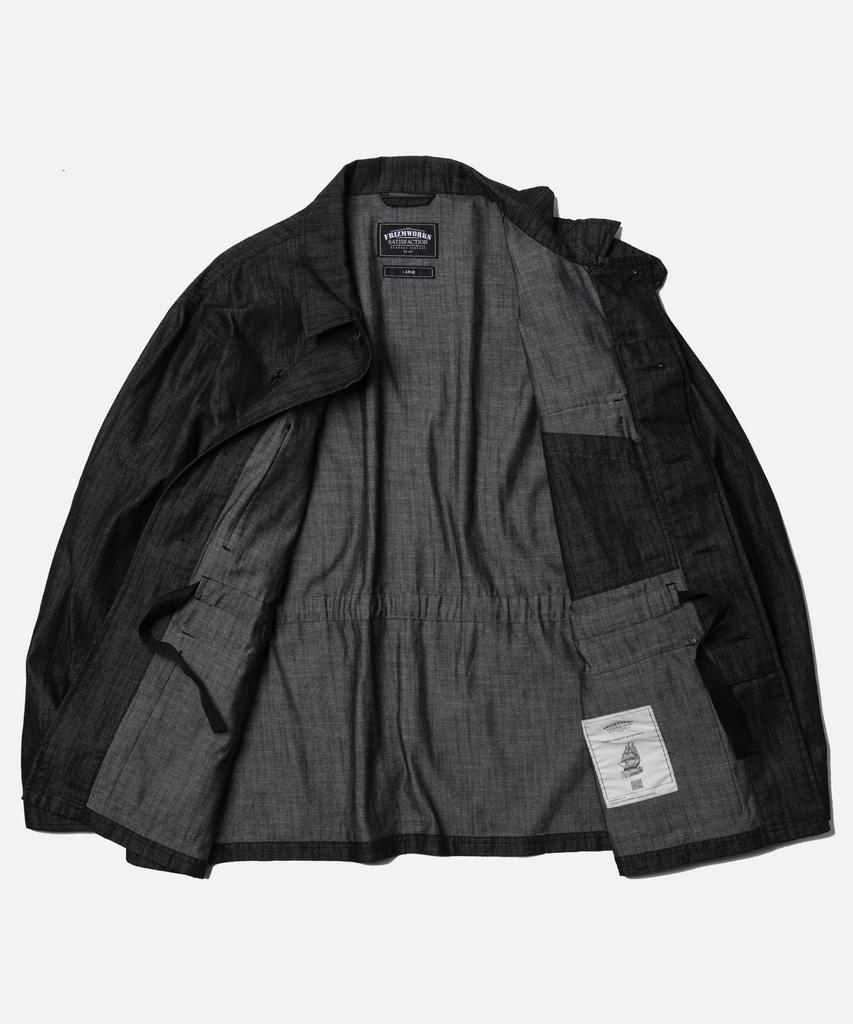 Frizmworks Denim Oversized Bdu Jacket _ Black