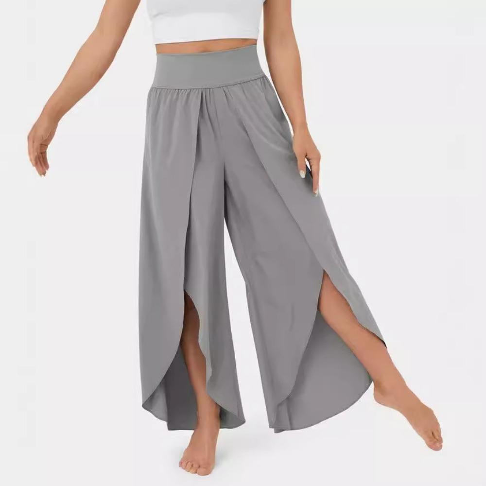 Summer women's loose trousers made of solid linen that are breathable and comfortable