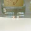 Alleun Silver 925 Mini Gemstone Opal Stud Silver Earrings
