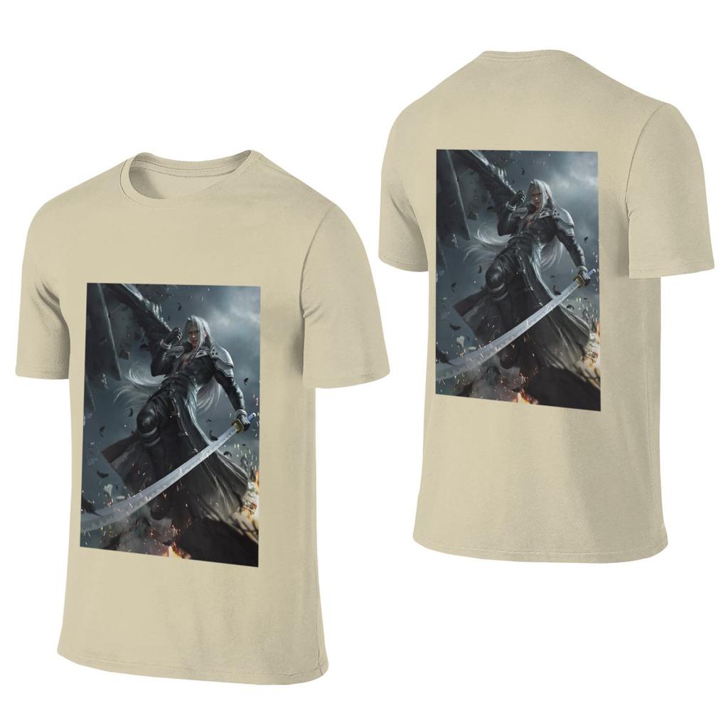 Sephiroth Fallen Angel Simple Reversible Tshirt Foreststyle Fresh Thin For Summer Unisexs Tshirts