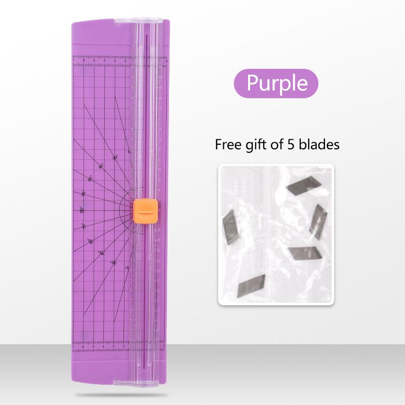 A4 Unidirectional Paper Cutter Accurate Safe Cutting With 5 Extra Blades Cuts 10 Sheet At Once For Craft Scrapbooking Office Use