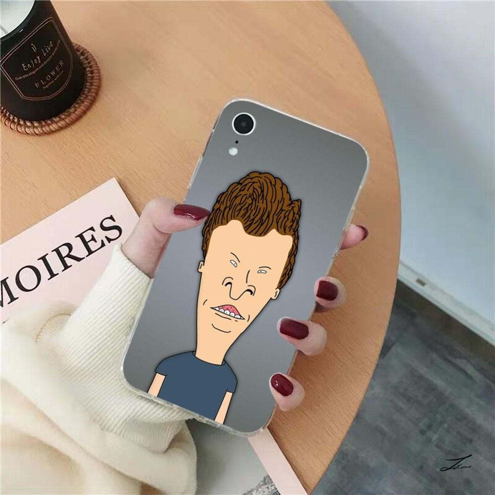Beavis And Butthead Phone Case for iPhone 8 7 6 6S Plus X SE 2020 XR XS 14 11 12 13 Mini Pro Max Mobile Case