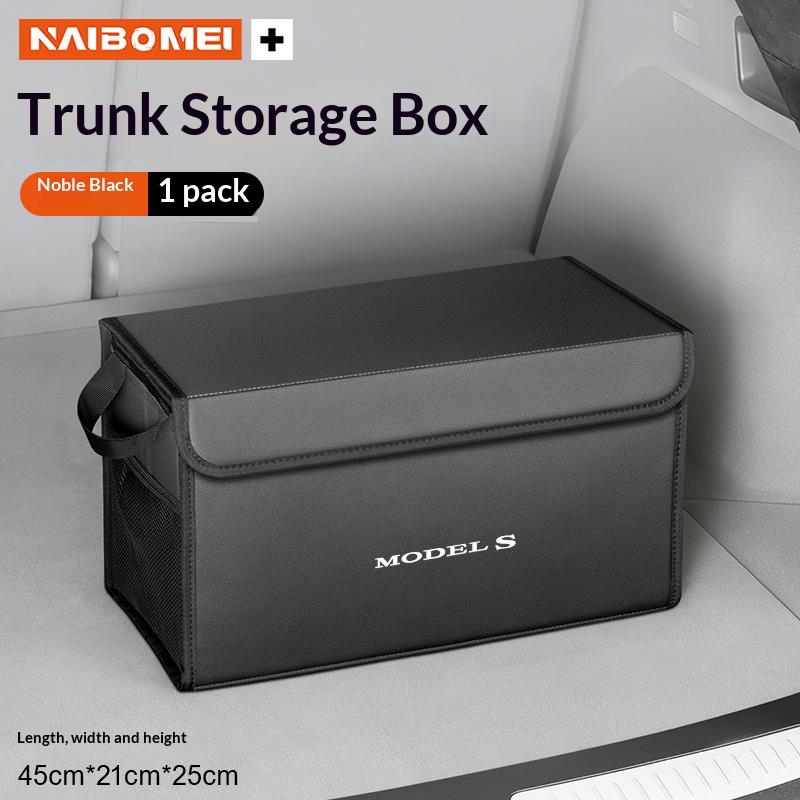 Car Trunk Foldable Storage Box Multi-Purpose Storage Organizer Bag Large-Capacity Stowing Tidying Bag For Tesla Model S