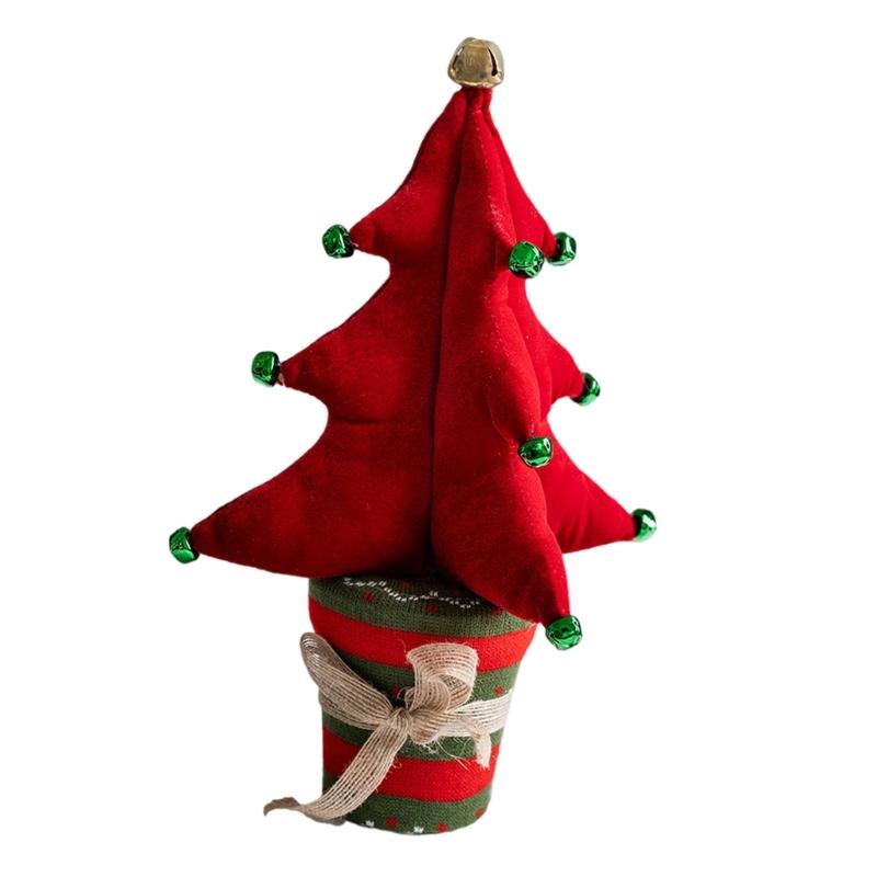 Miniature Artificial Christmas Tree Portable Christmas Tree with Festival Ornament for Intimate Holiday Setting