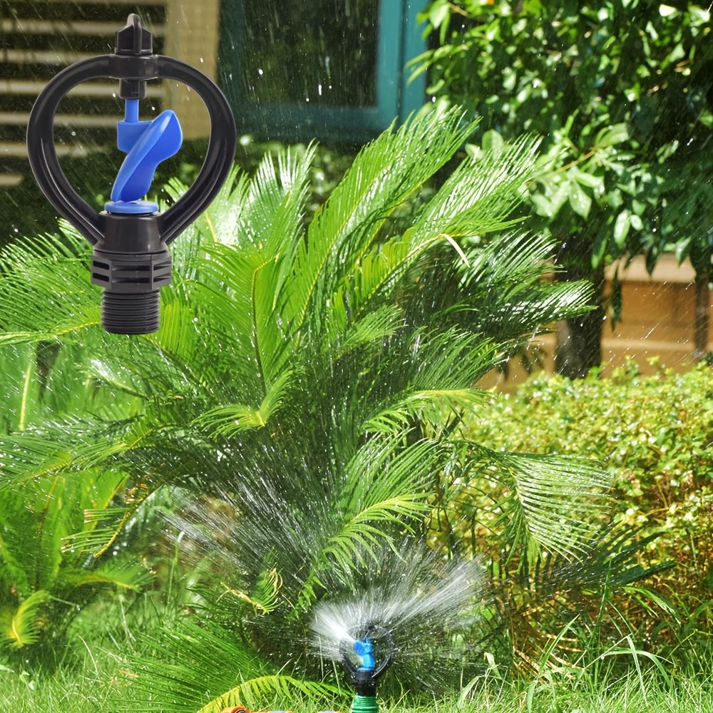 10Pcs Garden Lawn 360 °   Rotary Sprinkler, Medium-Range Irrigation, Disc Impeller Butterfly Nozzle, Durable Plastic Garden And Lawn Sprin