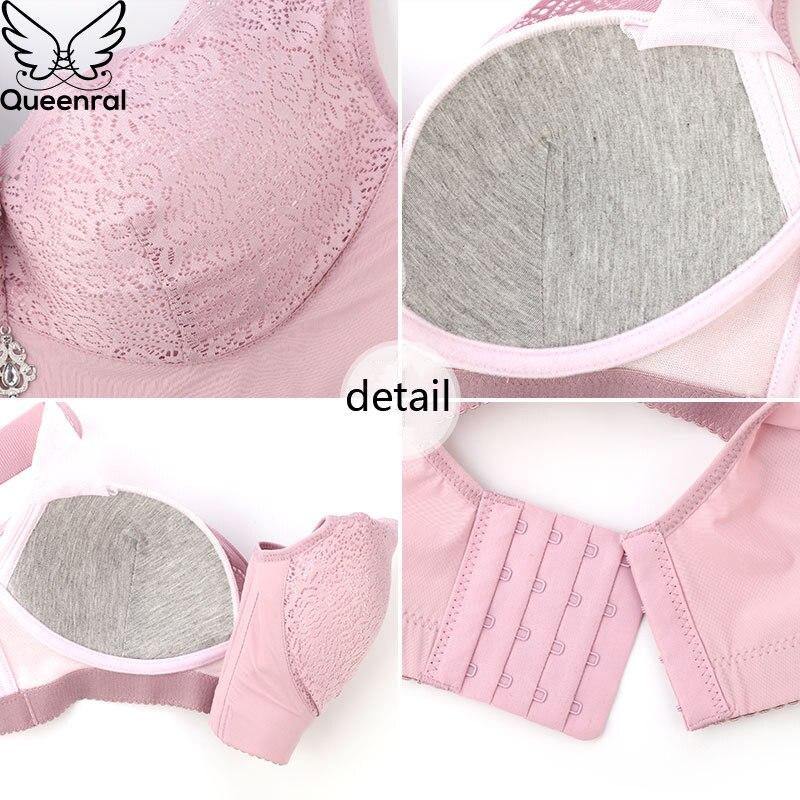 Übergrößen-BHs für Frauen Unterwäsche Push-up-BH Sexy Spitzen-Bralette Dessous Bügellos Femme 36-52 CDE Cup Büstenhalter