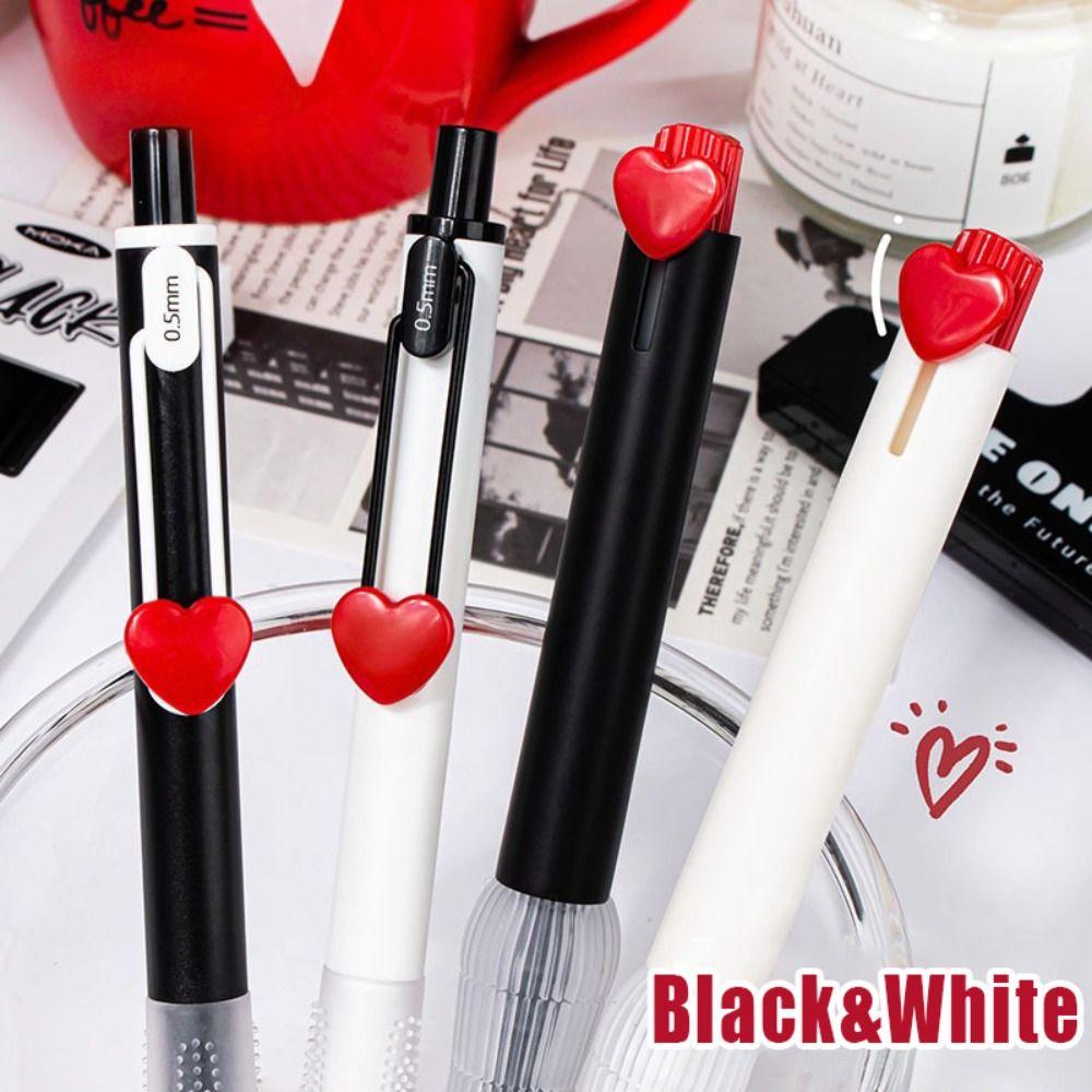 4PCS/Set Sweet Love Series Gel Pen Press Using Ballpoint Pen Multifunctional Writing Tool Students