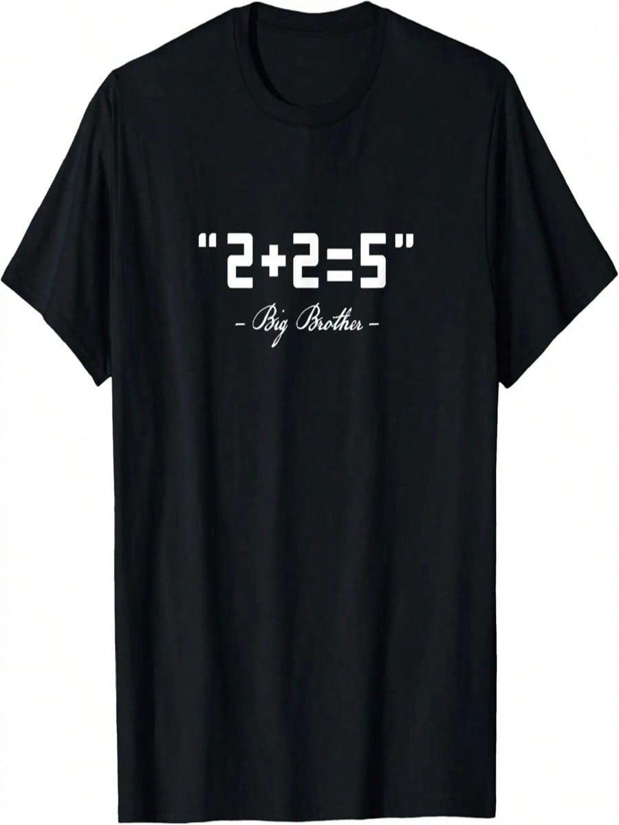 Dystopian Truth Think 2+2=5 Big Brother Is Watching You T-Shirt S разноцветный