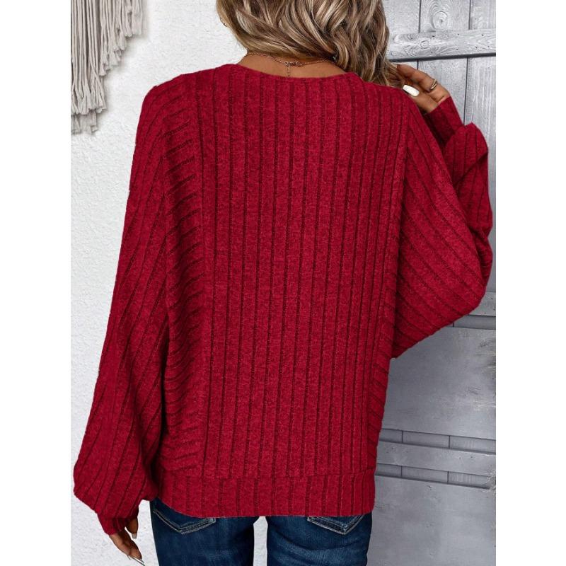 Women's Fashion Casual Spring Autumn Solid Color Print Long Sleeve O-Neck Blouses & Shirts