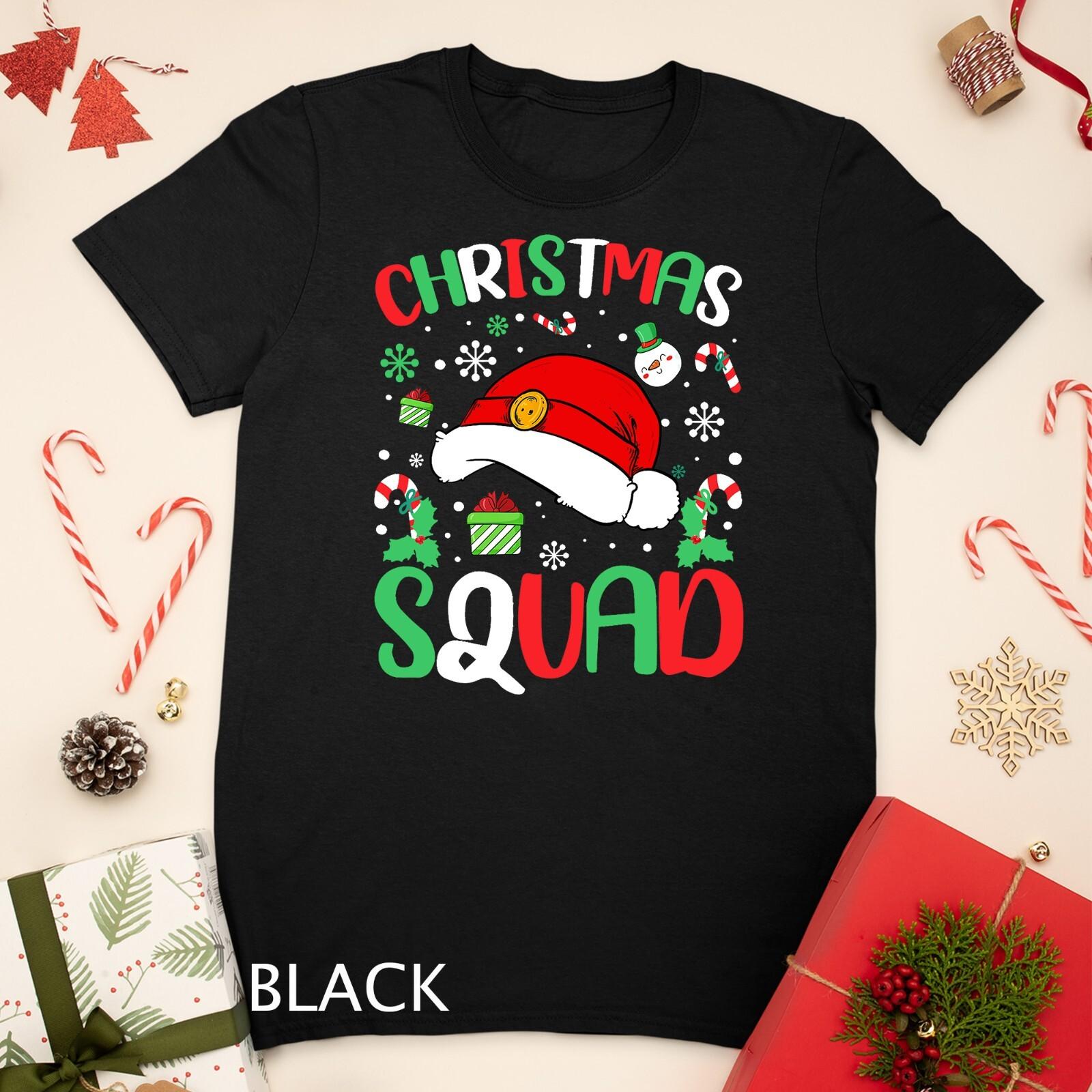 Christmas Squad Christmas Pajama Party Unisex T-Shirt Mens Womens Tees Top S