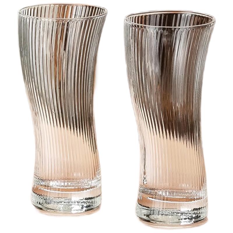 Genas High Borosilicate Glass Drinking Tumblers (Set of 2)