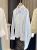 Spring 2026 Women's Slim-Waisted Lapel Long-Sleeve Shirt - Stylish and Elegant Short Commuter Top