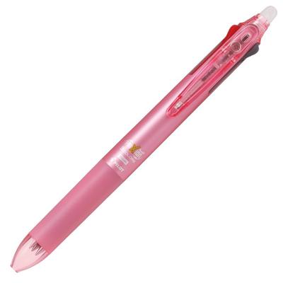 Pilot Frixion Ball 3 Slim Ballpoint Soft Pink 3-Color Pen, 0.5mm, (PLKFBS60EFSP)