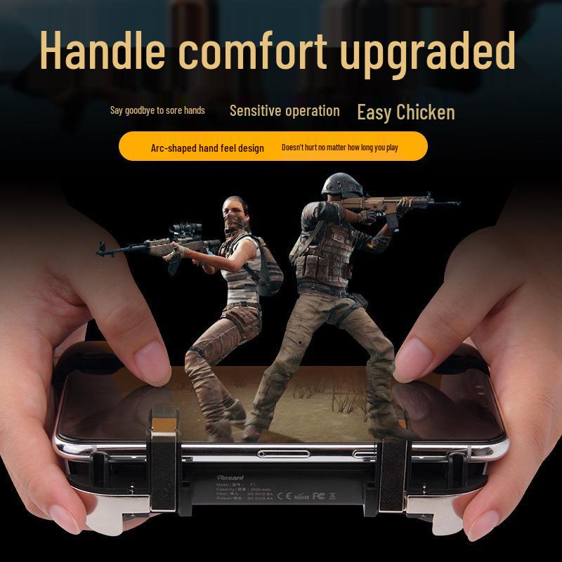 New PUBG F1 Four-Finger Mobile Game Controller with Fast Heat Dissipation