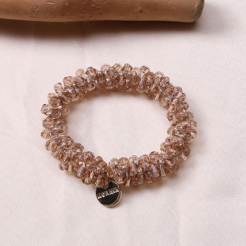 Koreanische einfache Perle elastische Haarbänder Frauen elegante Haar Seil Krawatten Mädchen Kopfbedeckungen Haar-Accessoires