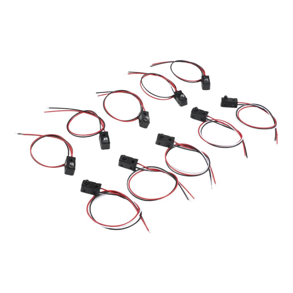 5Pcs Plastic Sensor Kits For IR Break Beam Sensor LEDs Counting Module Split Distance Sensor Power Tools
