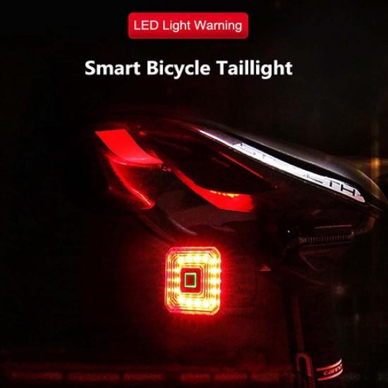 ENLEE Bike Smart USB Rechargeble Taillight Brake Sensing Rear Light Warning Lamp