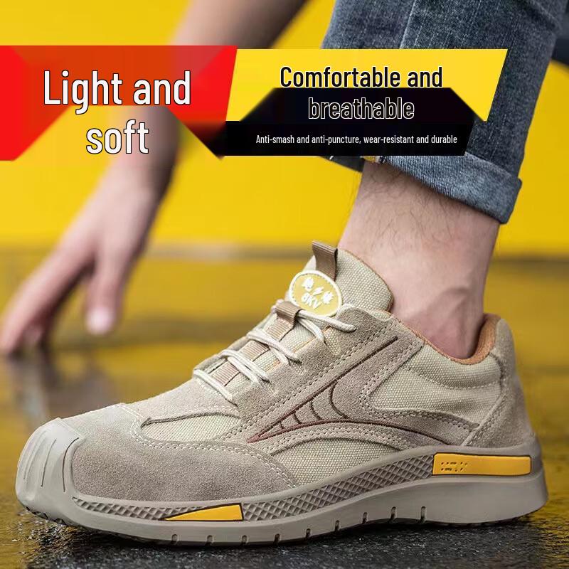 

Men s Steel Toe Breathable Work Safety Shoes