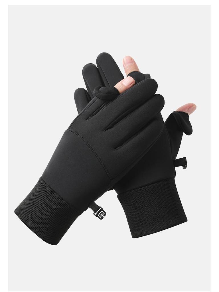 Unisex Windproof Touchscreen Cycling Gloves - Warm, Non-slip, Water-Repellent for Autumn/Winter