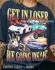 Get In Loser We Going Insane Comfort Colors® Tshirt, Raccoon Possum Tees, 90S Graphic Sweater, Funny Meme Tanktop, Y2K Streetwear Gift