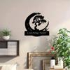 Metal Wall Art Bonsai Tree, Personalized Name Sign for Living Room, Home Decor Gift
