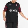 Puma Acm Ftblheritage Jersey Casual Breathable Soccer Shirt Men Tops Black 765093-01