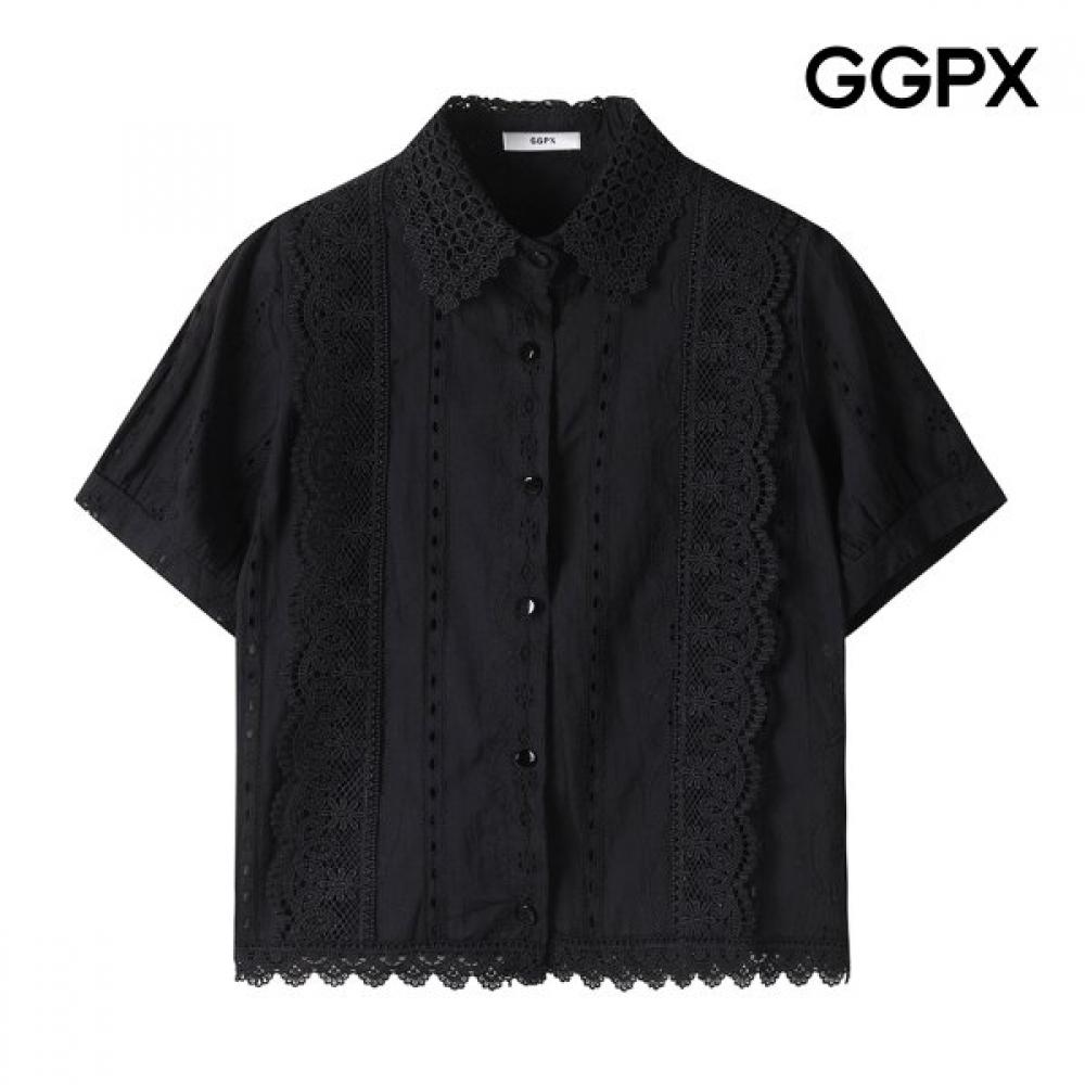 Ggpx Collar Neck Lace Button Shirt Gp6sh014f white/F