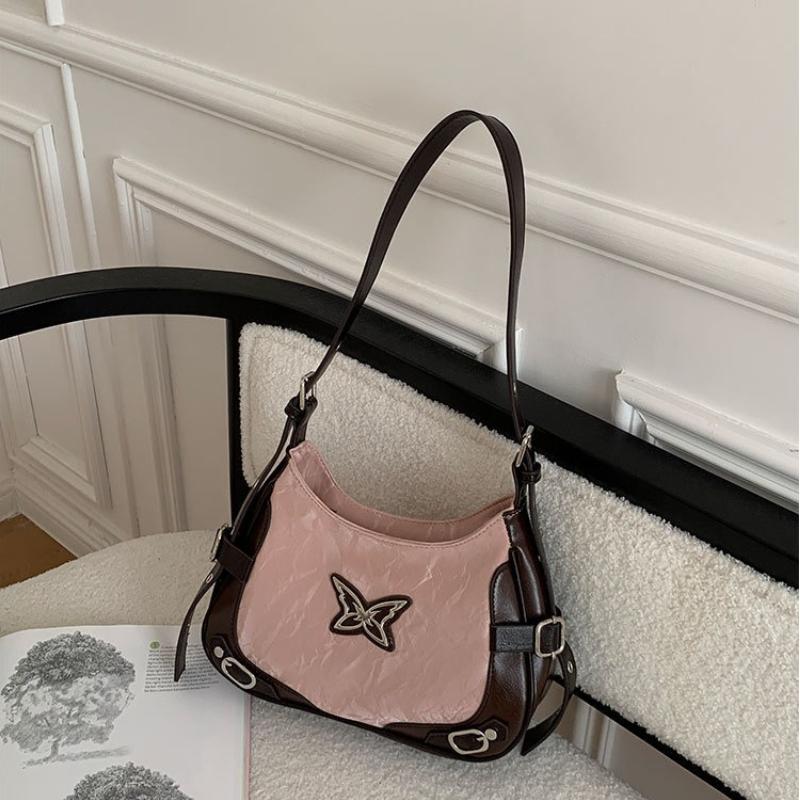 Shoulder Bags for Women American Vintage Butterfly Handbags Fashion Female Motorcycle Crossbody Bag Harajuku Underarm Bags