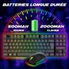 Pack Gaming - AKUMA - Sentai C03 WL - Clavier TKL AZERTY - Souris sans Fil 3200 DPI - Rétroéclairé