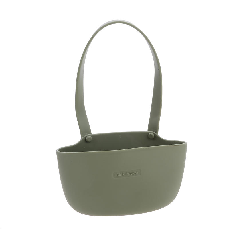 Kitchen Accessories Sink Hanging Strainer Basket Non Perforated Hang Drain Basket Kitchen Sink Holder Hanging Drain Basket Bag