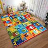 Alphabet Animals Educational Carpet suitable as a non-slip mat for the living room or bedroom sofa
