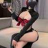 Domila Wears Two Front and Back To Trap Surprises Before Opening The Curtain To Show The Chest Cheongsam F877 Erotic Underwear Sexy Temptation Uniform