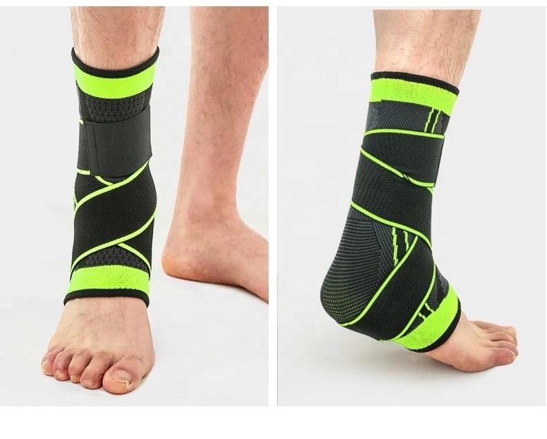 Double Pressure Straps Sports Support Elastic Bands Neoprene Orthopedic Ankle Brace Wraps