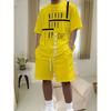 Men's Short Sleeved Shorts Set, Daily Outdoor Casual  Thin Polyester Set