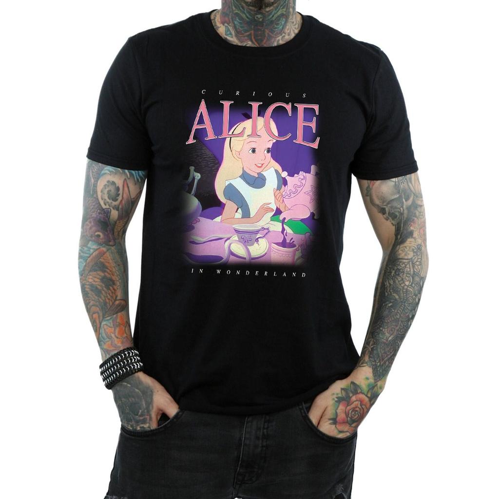 Disney Mens Alice in Wonderland Montage T-Shirt