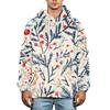 Men's Christmas Print Flannel Hoodie Plus Size Casual Hooded Sweatshirt for Fall and Winter