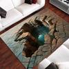 3D Broken Wall Bricks Carpets Brick Pattern Rug 3D Rug Cool Rugs for Kids Room Kids Carpet Boys Room Carpet Home Decoration