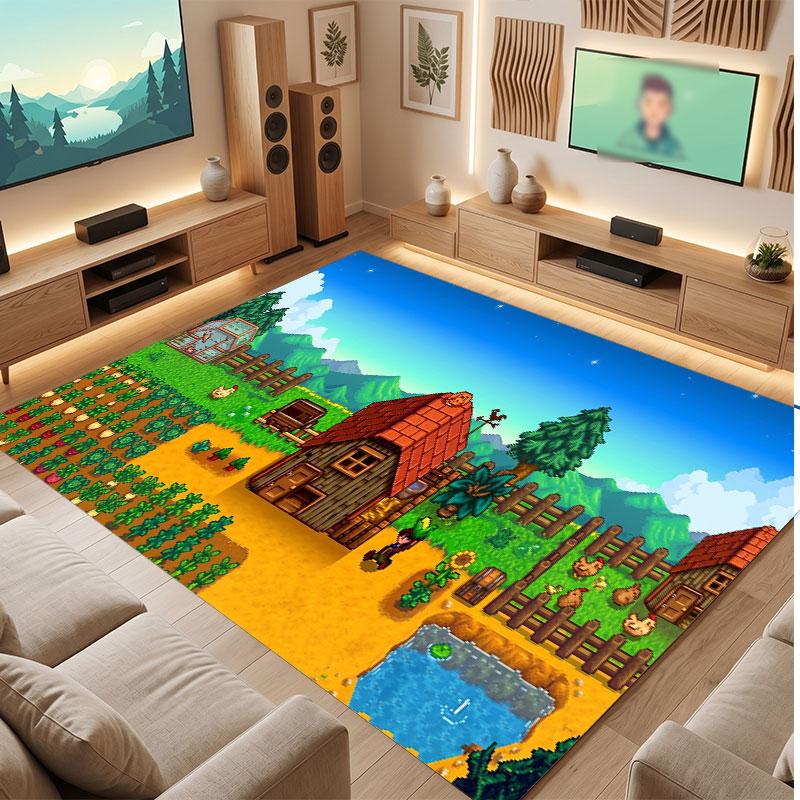 Stardew Valley Rug Soft Thick Non Slip Floor Carpet for Bedroom Living Room Home Decor
