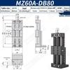 Heavy Load Precision Linear Slide Table with Fine-tuning Screw Rod - 50/80/100 Stroke