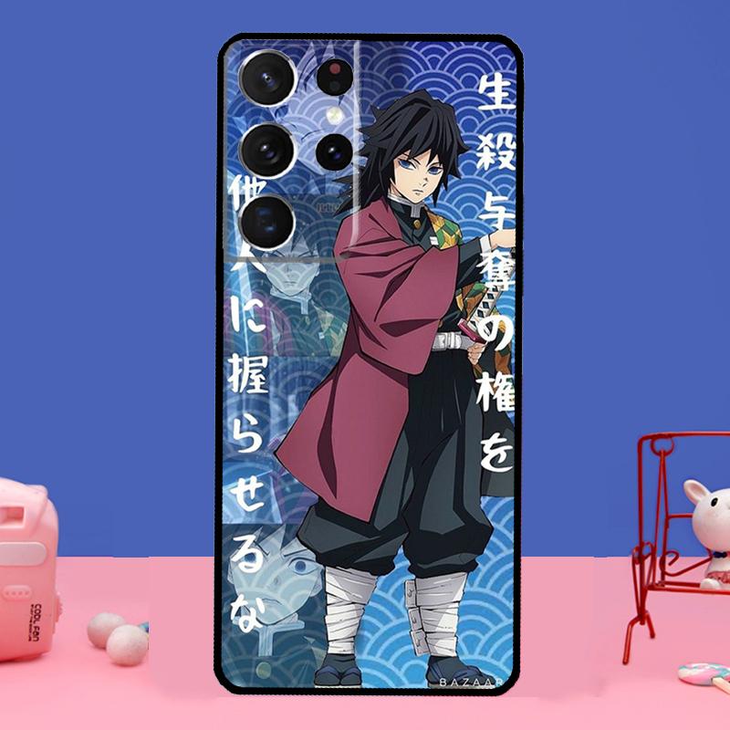 

Чехол Giyu Tomioka Demon Slayer Kimetsu no Yaiba для Samsung Galaxy S21 Ultra S20 FE S9 S10 S21 Plus Note 20 S22 Ultra с полным покрытием Galaxy S20 FE