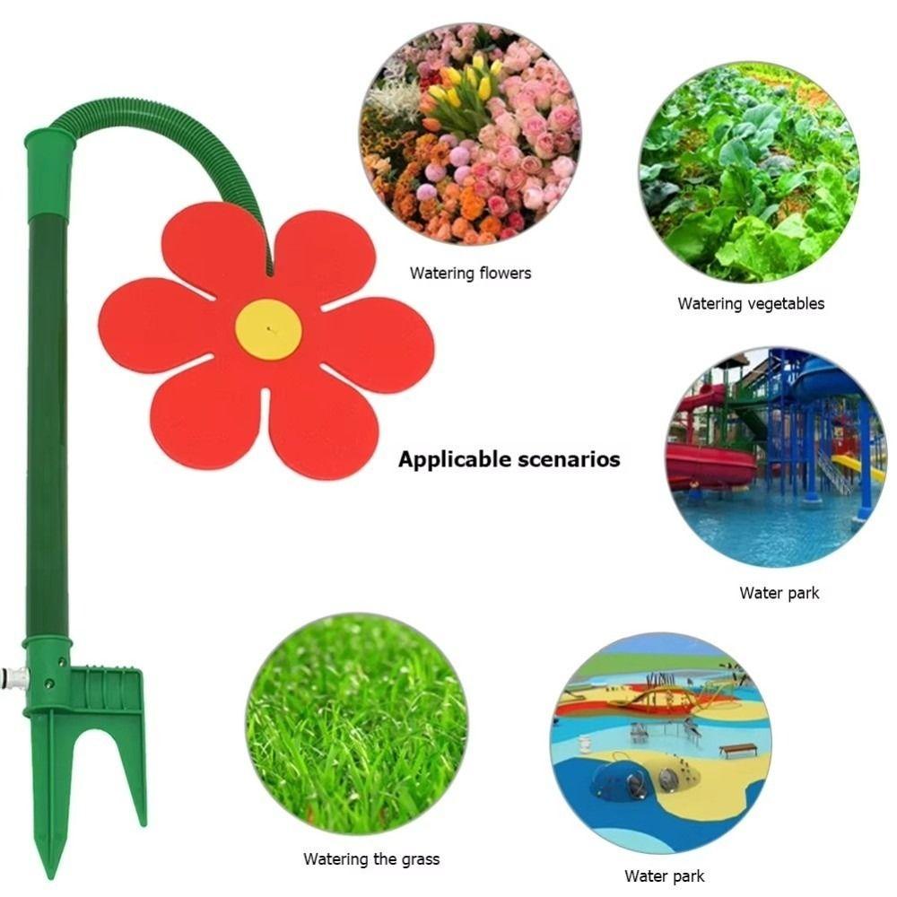 Colorful Dancing Flower Sprinkler Fast Irrigation Rotating Sprinkler Crazy Daisy Sprinkler  Lawn
