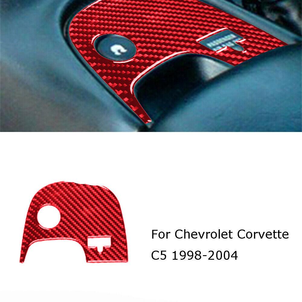 For Chevrolet Corvette C5 Carbon Fiber ESC Panel Console Decorative Cover Trim