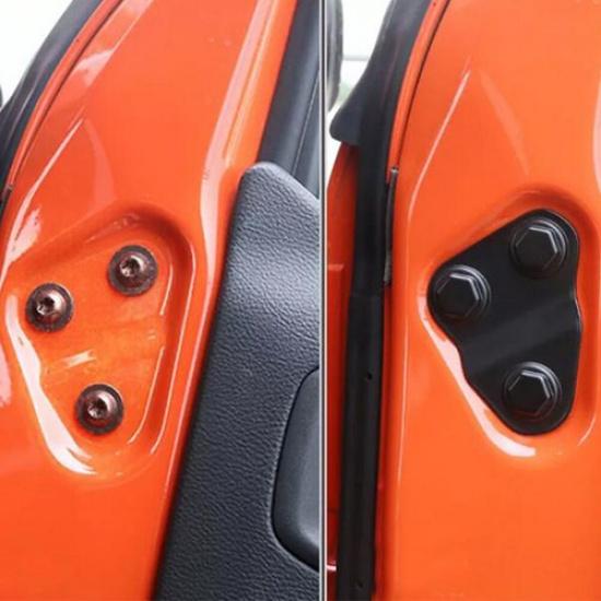 8pcs Door Lock Cover + Screw Protector Trim For Jeep Wrangler JL JT  2018- 2024